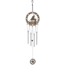 Tough-1 Wind Chime With Equine Motif Barrel