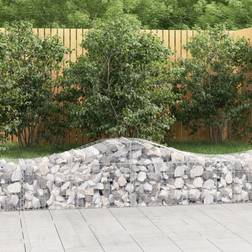 vidaXL 5x Paniers À Gabions Arqués Cages 200x50x40/60 cm