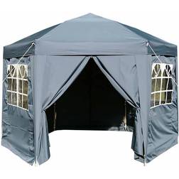 Airwave 3.5M Hexagonal Pop Up Gazebo with 6