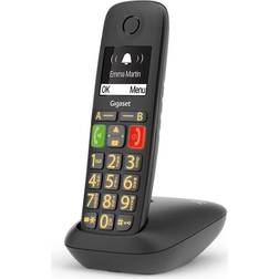 Gigaset E290 Téléphone sans fil avec ID d'appelant ECO DECT\GAP noir