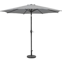 Samuel Alexander Redwood 2.7M Wind Up Parasol With Steel Shaft - Grey