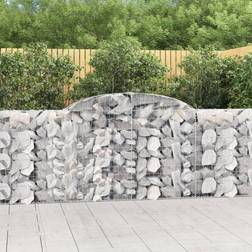 vidaXL Arched Gabion Baskets 10 Iron