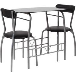 Flash Furniture Sutton 3 Space-Saver Bistro Dining Set 2