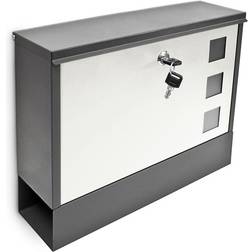Relaxdays Modern Two Coloured Mailbox Letterbox