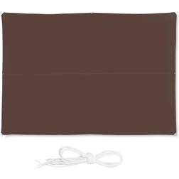 Relaxdays Tenda A Vela Rettangolare Idrorepellente Anti UV 3x4 m Marrone