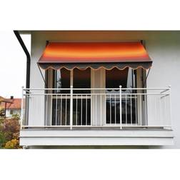 Angerer Klemmmarkise orange/braun 300 Markise Balkon