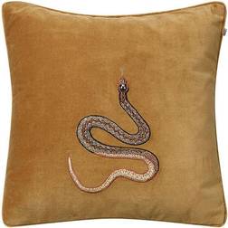 Chhatwal & Jonsson Embroidered Cobra Kuddöverdrag Gul (50x50cm)