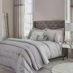 Catherine Lansfield Sequin Cluster King Duvet Cover Silver, Grey