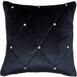 Paoletti New Diamante Poly Cushion 45X45 Complete Decoration Pillows Black