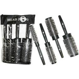 Head Jog 4 retaining radial hair brush set zip-up bag