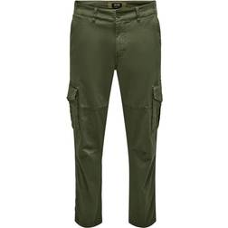 Only & Sons Onsdean Life Tap Cargo 0032 Pant Noos - Green/Olive Night