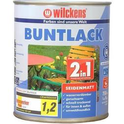 Wilckens 2in1 buntlack seidenmatt reinweiß grundierung farblack 0.75L