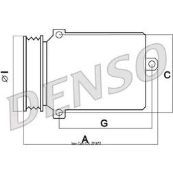 Denso DCP05084 AC Compressor