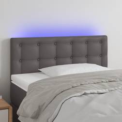 vidaXL LED konstläder Sänggavel