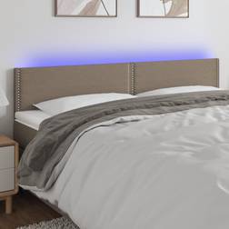 vidaXL Led Taupe Sänggavel