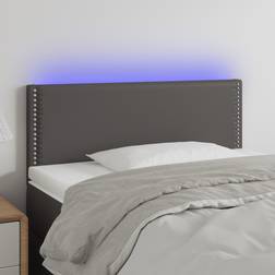 vidaXL med LED-lys 90x5x78/88 Sengegavl