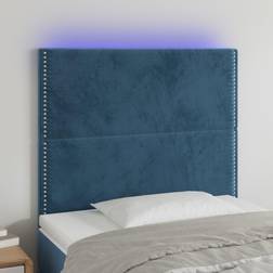 vidaXL LED mörkblå Sänggavel