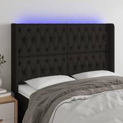 vidaXL LED tyg Sänggavel
