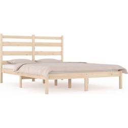 vidaXL brown, 200 Solid Wood Pine Bed Frame