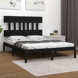 vidaXL black, 200 Solid Wood Bed Frame