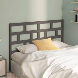 vidaXL grey, 146 Pine Bed Headboard