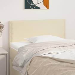 vidaXL gräddvit 100x5x78/88 konstläder Sänggavel