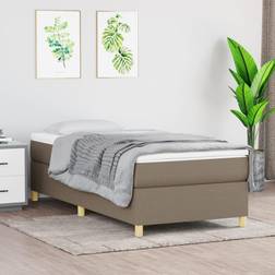 vidaXL Giroletto A Molle Tortora 90x200 cm In Tessuto