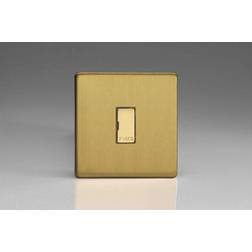 Varilight 13A Unswitched Fused Spur Brushed Brass