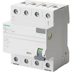 Siemens Fejlstrømsafbryder HPFI 40A, 4P, 30mA, 4MW, 5SV3344-6KK12