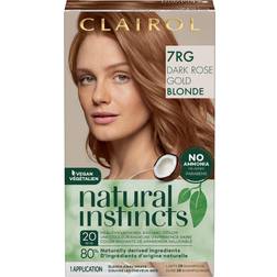 Clairol natural instincts 7rg dark rose gold blonde hair