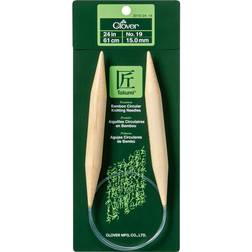 Clover Takumi Bamboo Circular Knitting Needles 24"-Size 19 -1624-19