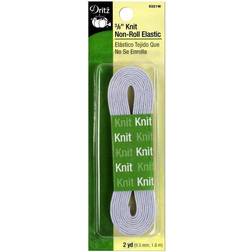 "Dritz 3/8" White Knit Non-Roll Elastic 2 Yards"