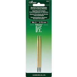 Clover Takumi Bamboo Interchangeable Circular Knitting Needles-Size 5/3.75mm -3635-5