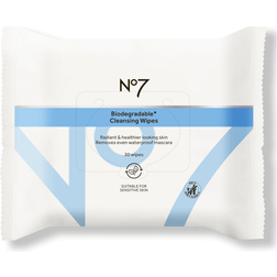 No7 biodegradable cleansing wipes 30 wipes facial