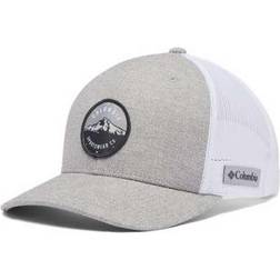 Columbia Unisex Mesh Snap Back Hat - Grey Hthr Mt Hood Circle Patch