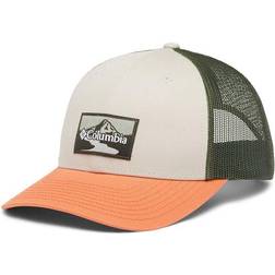 Columbia Unisex Mesh Snap Back Hat - Chalk/Stone Green/Peak2River