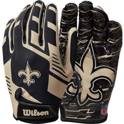 Wilson NFL Stretch Fit New Orleans Saints - Gold/Black