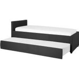 Beliani Marmande Onderschuifbed Grijs Polyester