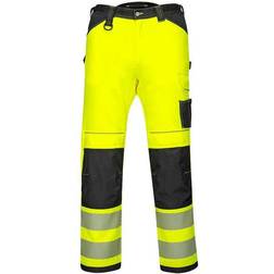 Portwest Women's Stretch Work Trousers - Yellow/Black