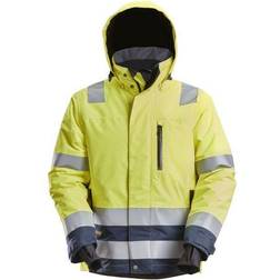 Snickers High-Vis Class 3 Waterproof Insulated Jacket - Yellow/Navy