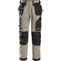 Snickers LiteWork Work Trousers Holster Pockets Khaki/Black