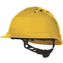 Delta Plus QUARTZ UP IV Yellow Safety Helmet, Adjustable