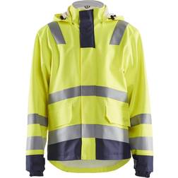 Blåkläder regnjakke level 2, Hi-vis Gul/marineblå