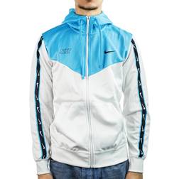 Nike Sportswear Repeat Men's Full-Zip Hoodie - Summit White/Baltic Blue/Black