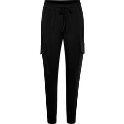 Kaffe Linda Jersey Pants - Black Deep