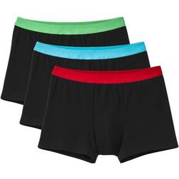 Calida Herren Trunks - Schwarz/Grün/Hellblau/Dunkelrot