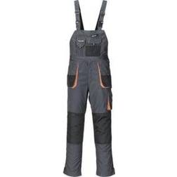 Herrenlatzhose Gr.56 dunkelgrau/schwarz/orange, TERRATREND