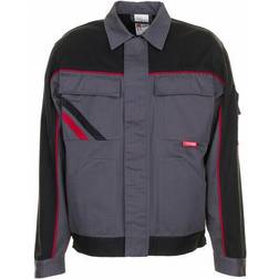 Planam Bundjacke Highline schiefer-schwarz-rot