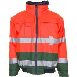 Planam Warnschutz Comfortjacke orange/grün