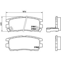 Brembo Scheibenbremse Hinterachse P